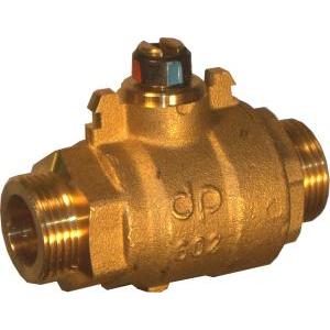 Valvola a sfera motorizzata 2 vie m/m per impianti idraulici in ottone nichelato 1 pollice e mezzo kv 50  642 m