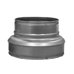Riduzione concentrica circolare d300x250 acciaio zincato  rc300250