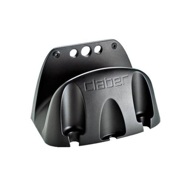 Portatubi murale in resina Claber con supporti integrati per tubo da giardino