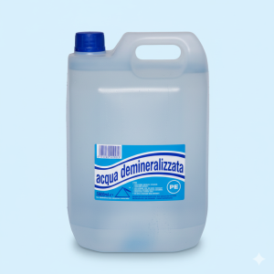 Acqua deionizzata demineralizzata 5 litri per uso tecnico ferri da stiro batterie pilivapor inodore 509245 ﻿