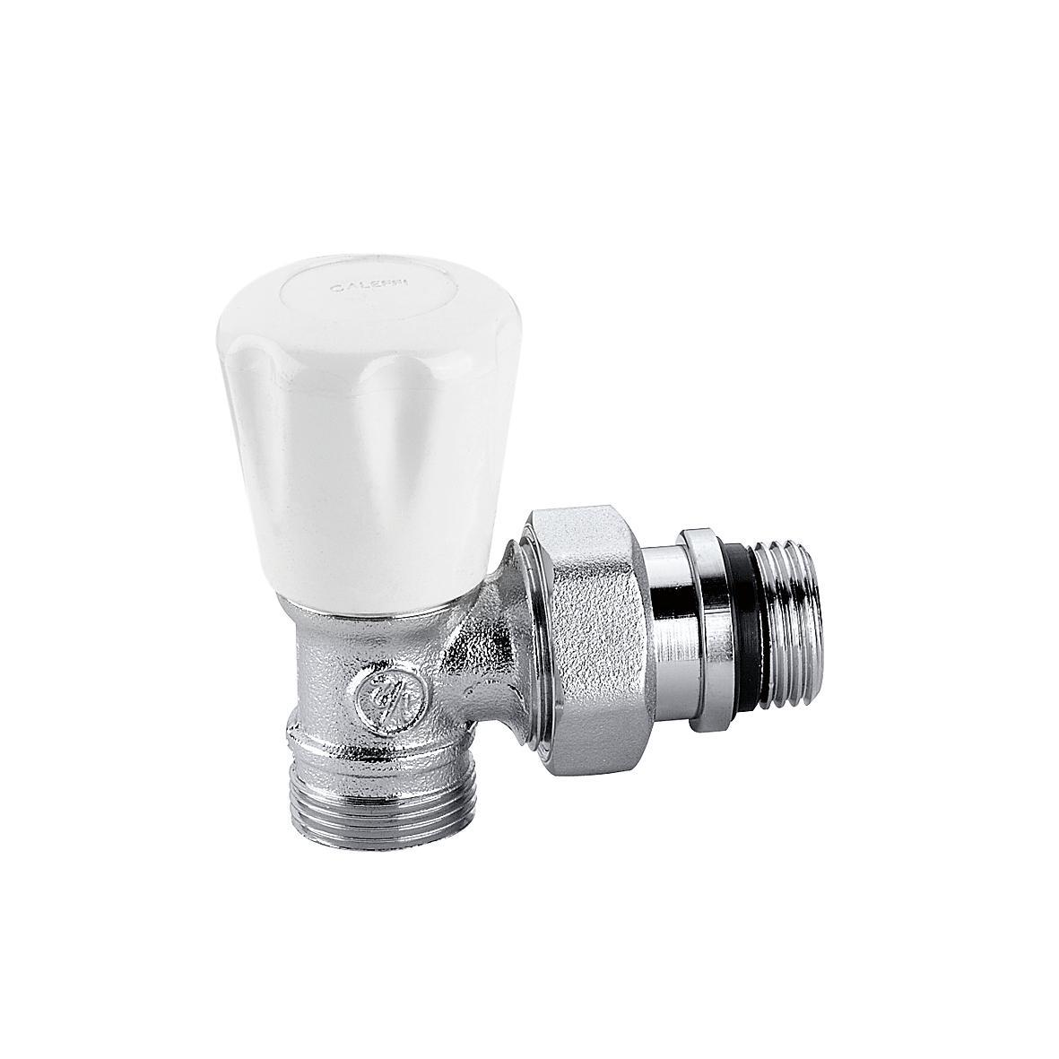 valvola manuale radiatori squadra 3/8 caleffi 340302 ottone cromato