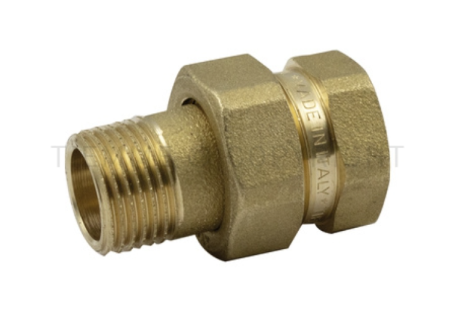 Raccordo diritto tre pezzi con O-RING 1 1 4x 1 1 4 Tiemme 1500039