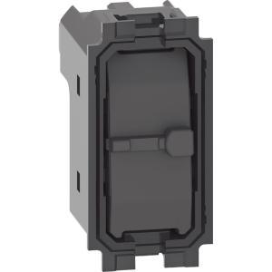 Pulsante doppio interbloccato 1 modulo 10a 250v non illuminabile serie civile living now  k4037n