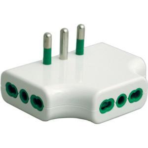 Adattatore piatto da s17 a 3p17/11 colore bianco  87220