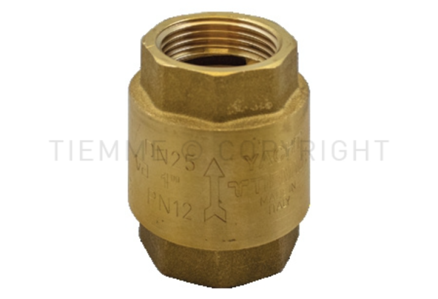 Valvola di ritegno YACHT femmina/femmina ISO228 con otturatore in nylon Tiemme 3500018
