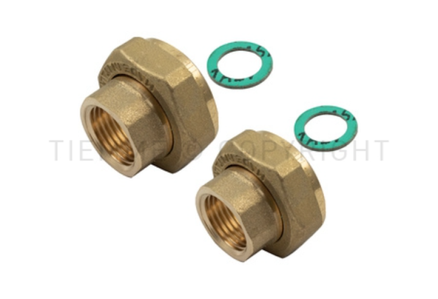 Kit attacco pompa in ottone femmina Tiemme 1500355