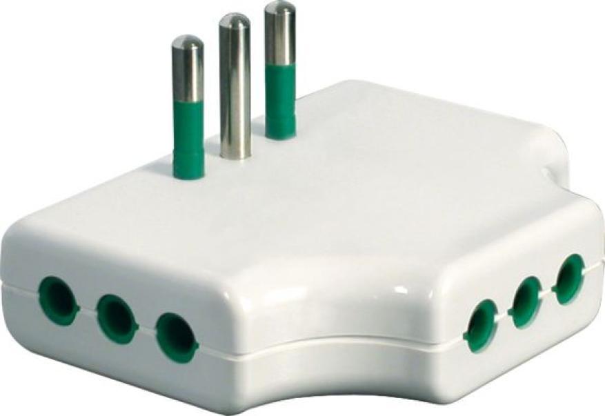 Adattatore piatto da S11 a 3P11 colore bianco Fanton 87250