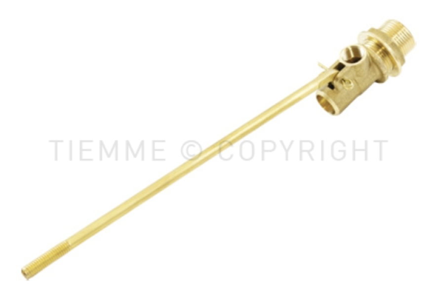 Rubinetto a galleggiante silenzioso in ottone stampato con spintore in ottone Tiemme 2950189