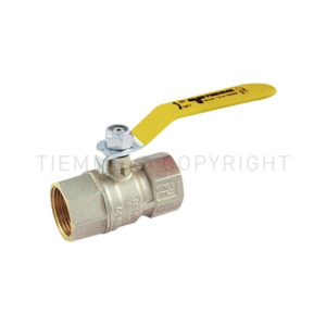 Valvole tornado per gas femmina/femmina iso7/en 10226 con leva piatta plastificata gialla  2390002
