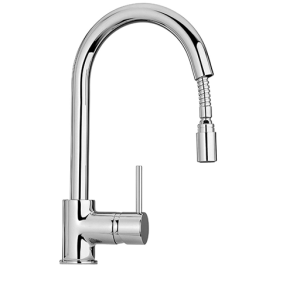 Miscelatore monoforo lavello con doccetta monogetto estraibile  78cr591
