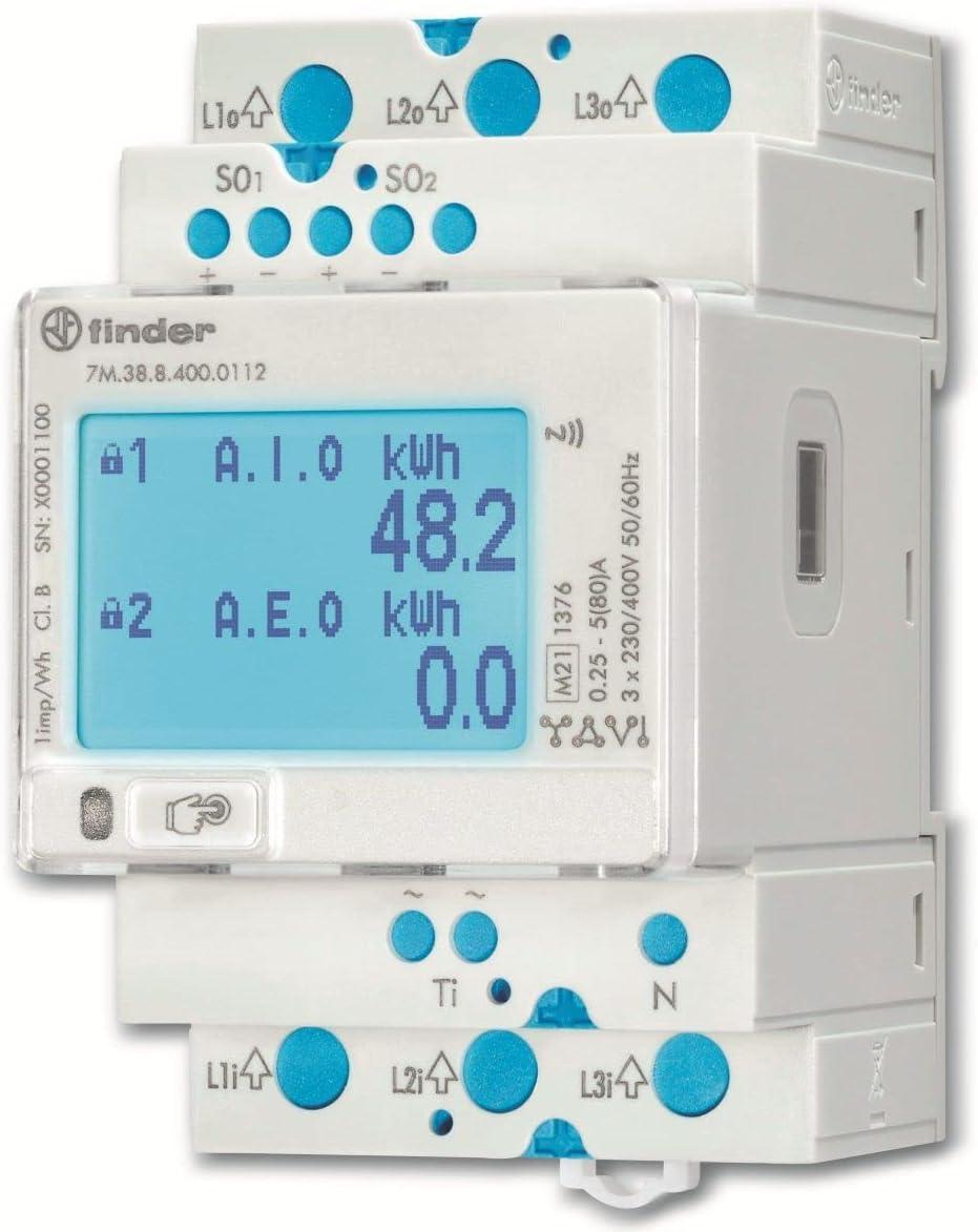 Contattore LCD Trifase MID DIR 80A 2XS0 Finder 7M3884000112