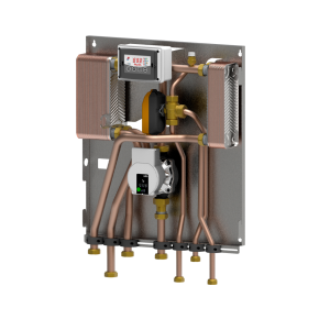 Cassetta box fire bf5 per caldaie fino a 35 kw con stacchi caldaia e centralina senza mantello di copertura  bf54cr