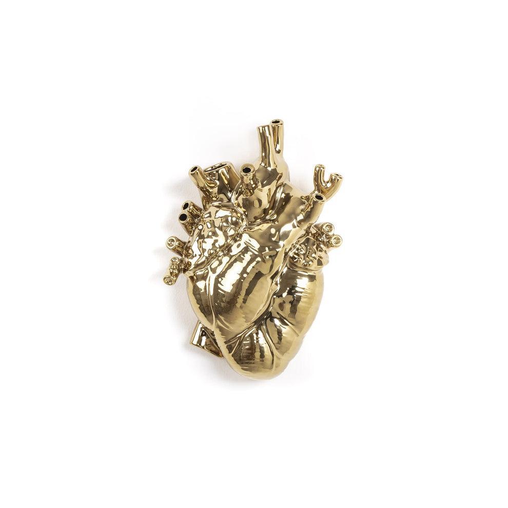 Vaso in porcellana Love in Bloom Gold Seletti 09921