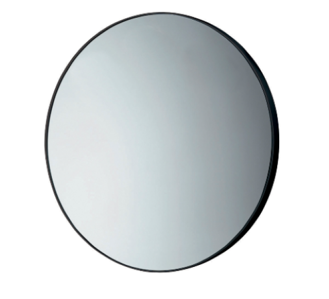 Specchio rotondo 60 cm Gedy cornice bianca resine termoplastiche