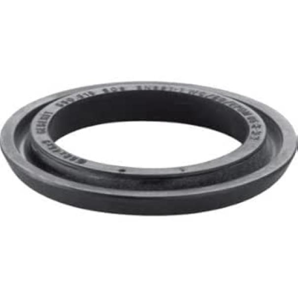 Guarnizione ricambio per bacinella profilo nero Geberit vista frontale