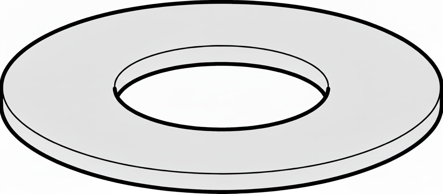 disegno guarnizione piatta di ricambio DN58x32 dettaglio tecnico