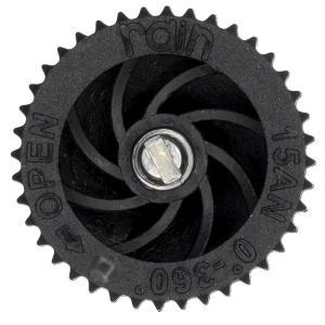 Testina irrigatore regolabile 0-360 15a nero/black  271.0130222