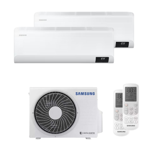 Condizionatore  cebu s2 12000+12000 btu dual split wi-fi a++ aj050txj2kg/eu + ar50f12c1ahneu + ar50f12c1ahneu