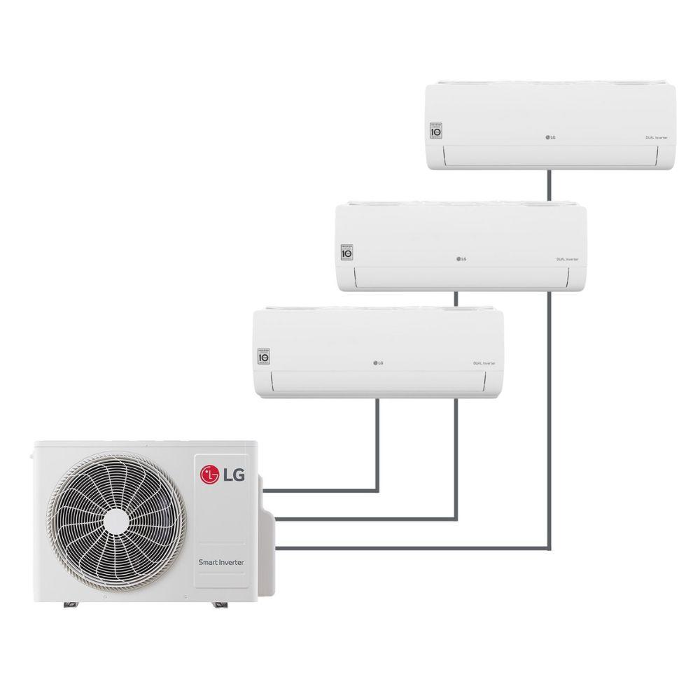 Condizionatore LG Dualcool Libero Smart 9000+9000+9000 BTU trial split Wi-Fi A++ MU3R19.U23 + (N.3) S09EC.NSJS