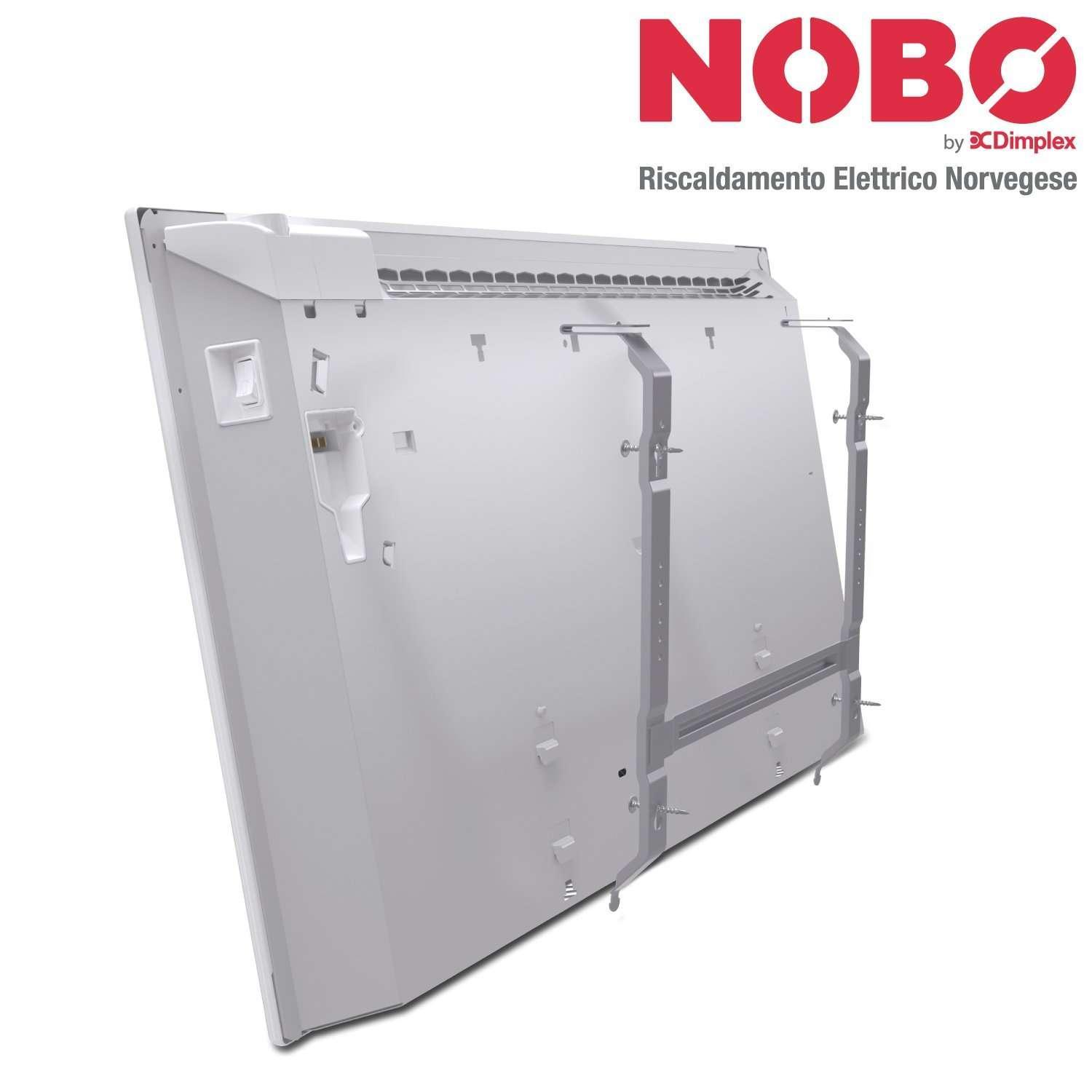 Radiatore elettrico norvegese NOBO 750W per ambienti fino a 15 mq con termostato NCU-2Te Nobo E82440007