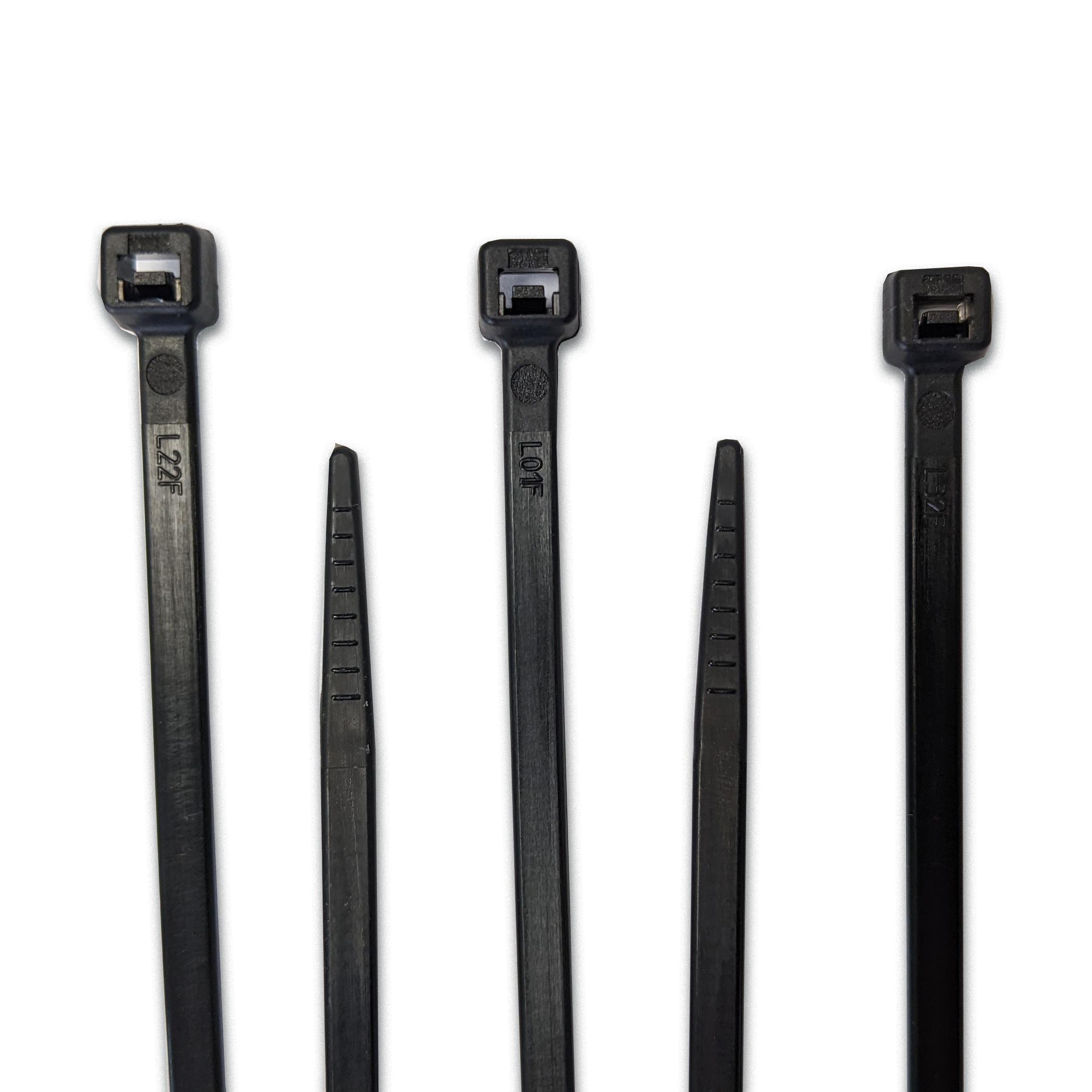 fascette nylon nere per cablaggio elettrico professionale confezione 100 pezzi