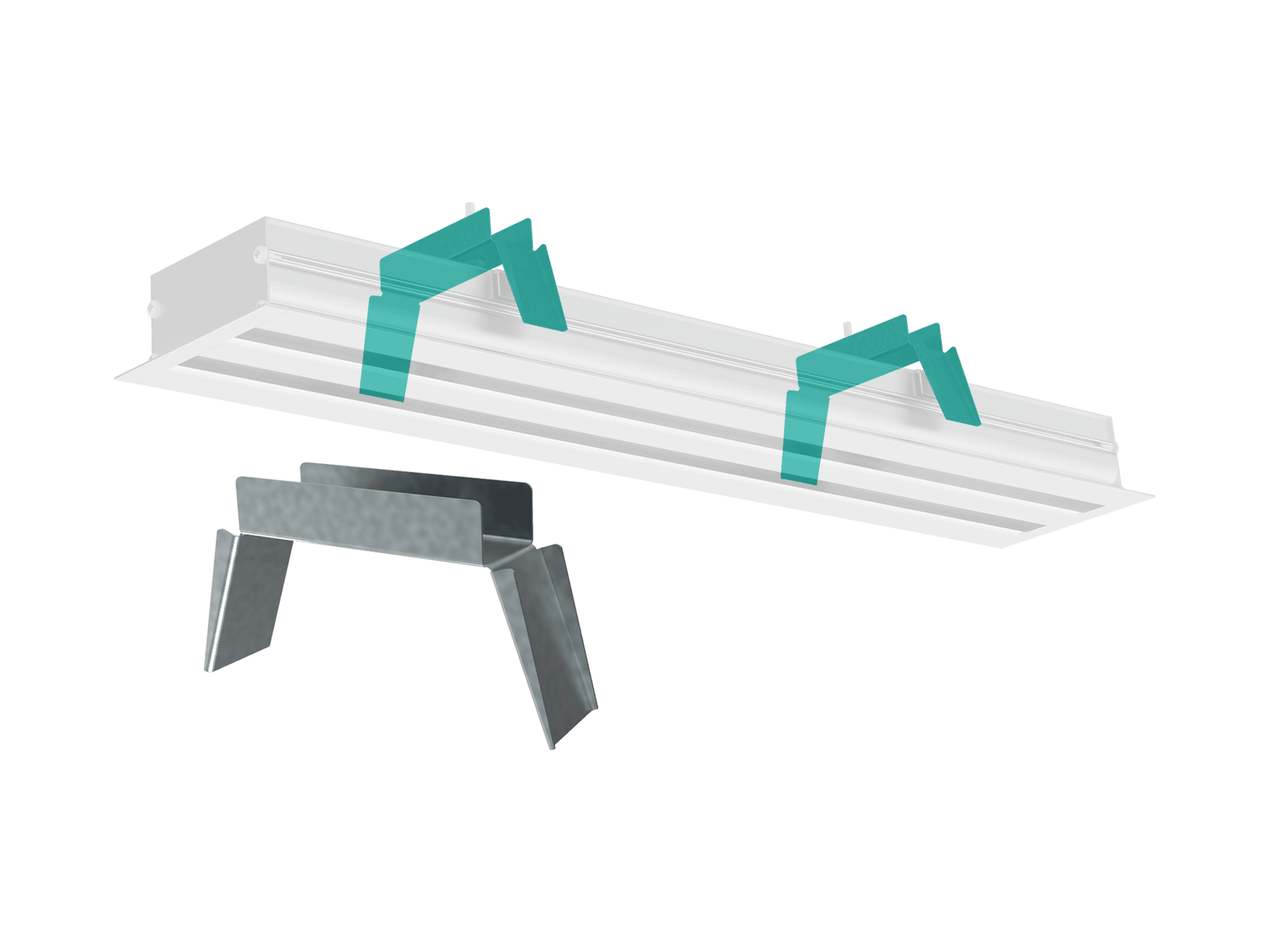 Ponte di montaggio MB-HELLA-3  per controsoffitto senza plenium Systemair 141356