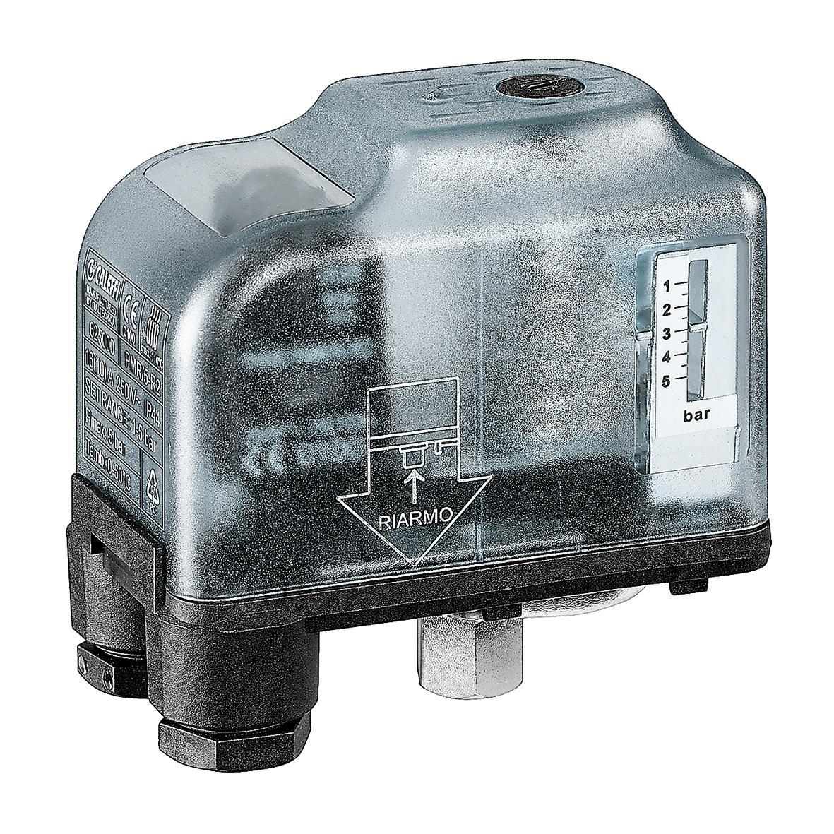 Pressostato di minima a ripristino manuale D1/4 0,5-1,7 bar Caleffi 625100