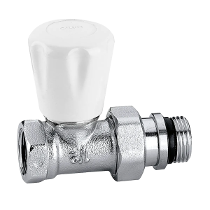 Valvola manuale per radiatori dritta per tubi in ferro attacco 3/8"  412302