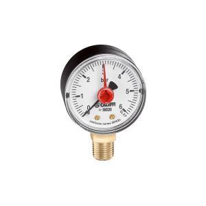 Manometro d 3/8 m attacco radiale, campo di temperatura d 80 mm 10 bar  557710