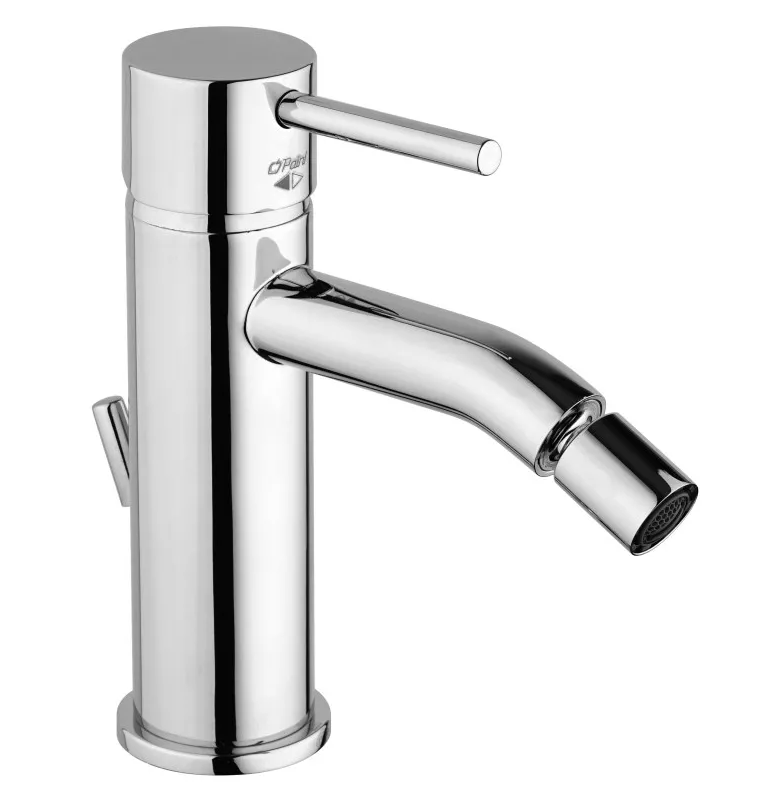 Rubinetto monocomando per bidet cromato Paini vista frontale design moderno