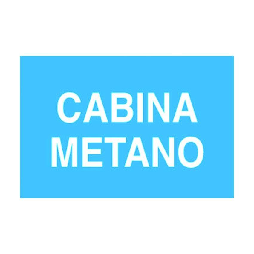 cartello segnaletico cabina metano 300x200 mm impianti gas ferrari welcome 040616