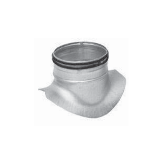 innesto a sella 90 gradi acciaio zincato 200x150 mm con guarnizione steam innesto a sella 90 gradi acciaio zincato diametro 200x150 mm con guarnizione per canalizzazione aria steam