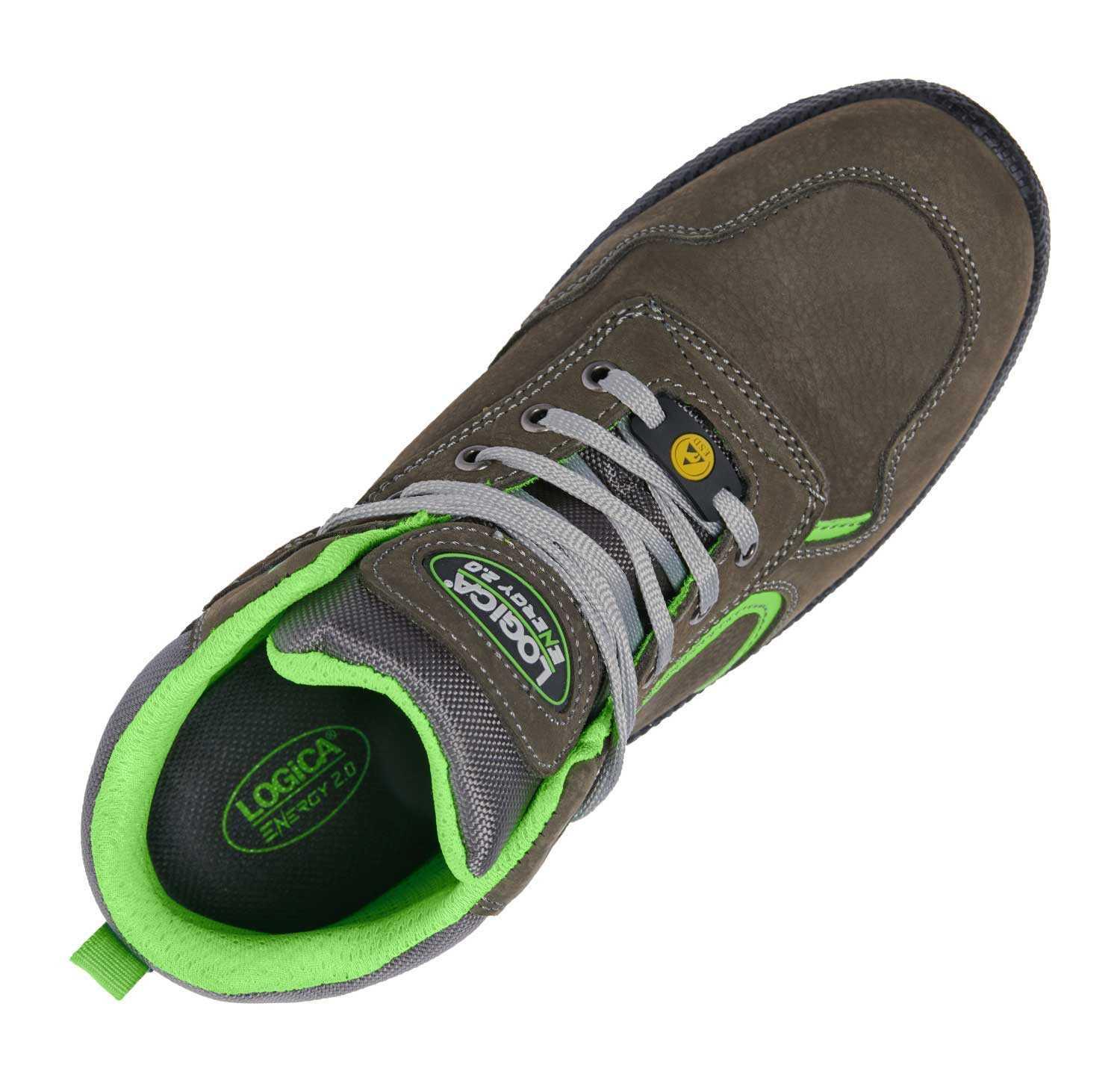 scarpe antinfortunistiche alte s3s fo sr esd pelle nabuk logica borneo2 taglia 43