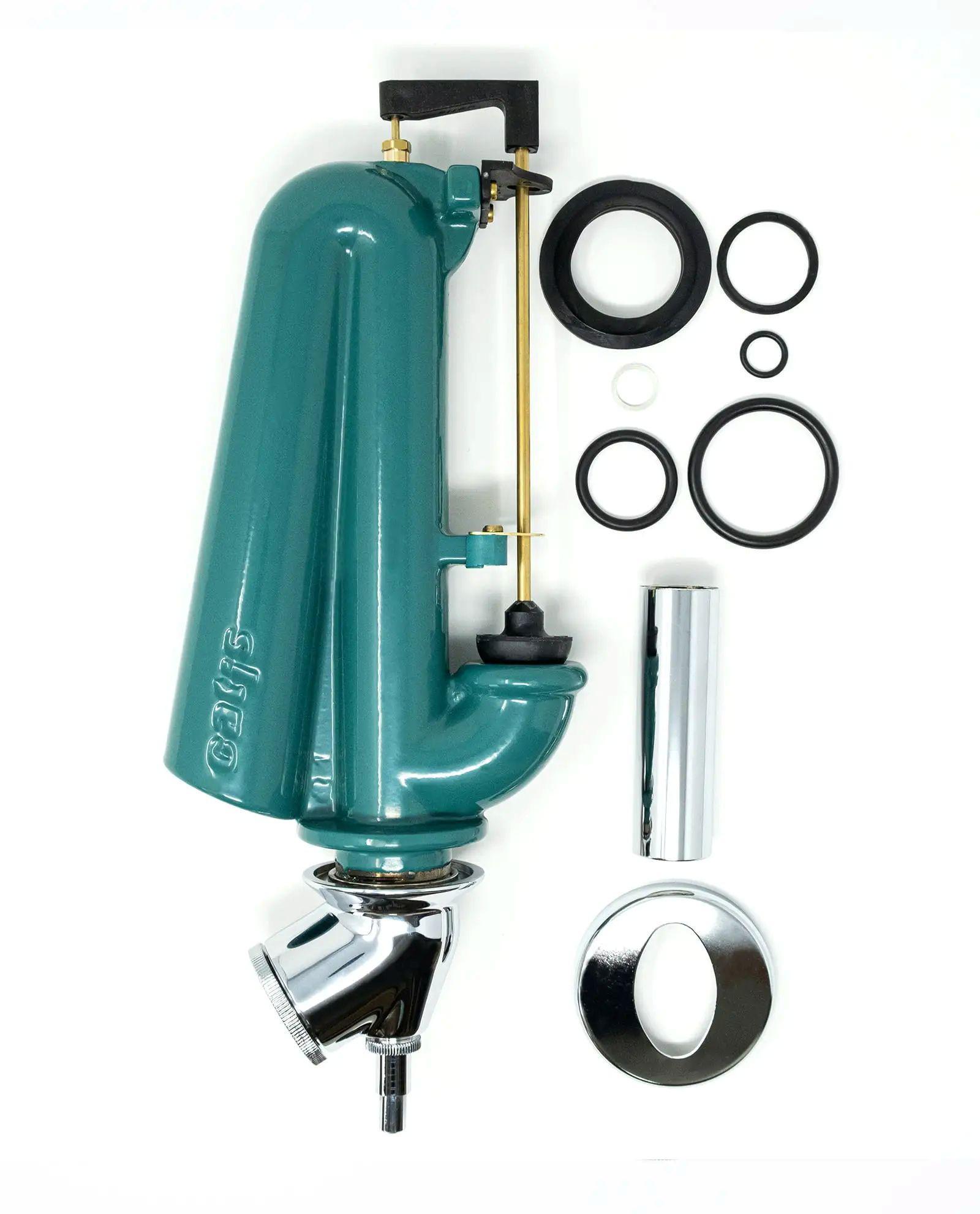 batteria di scarico wc Catis New Junior con componenti tenuta e tubo cromato