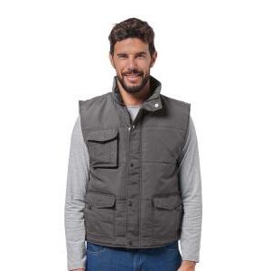 Gilet da lavoro imbottito microfibra grigio en13688  sanmartino2 taglia l