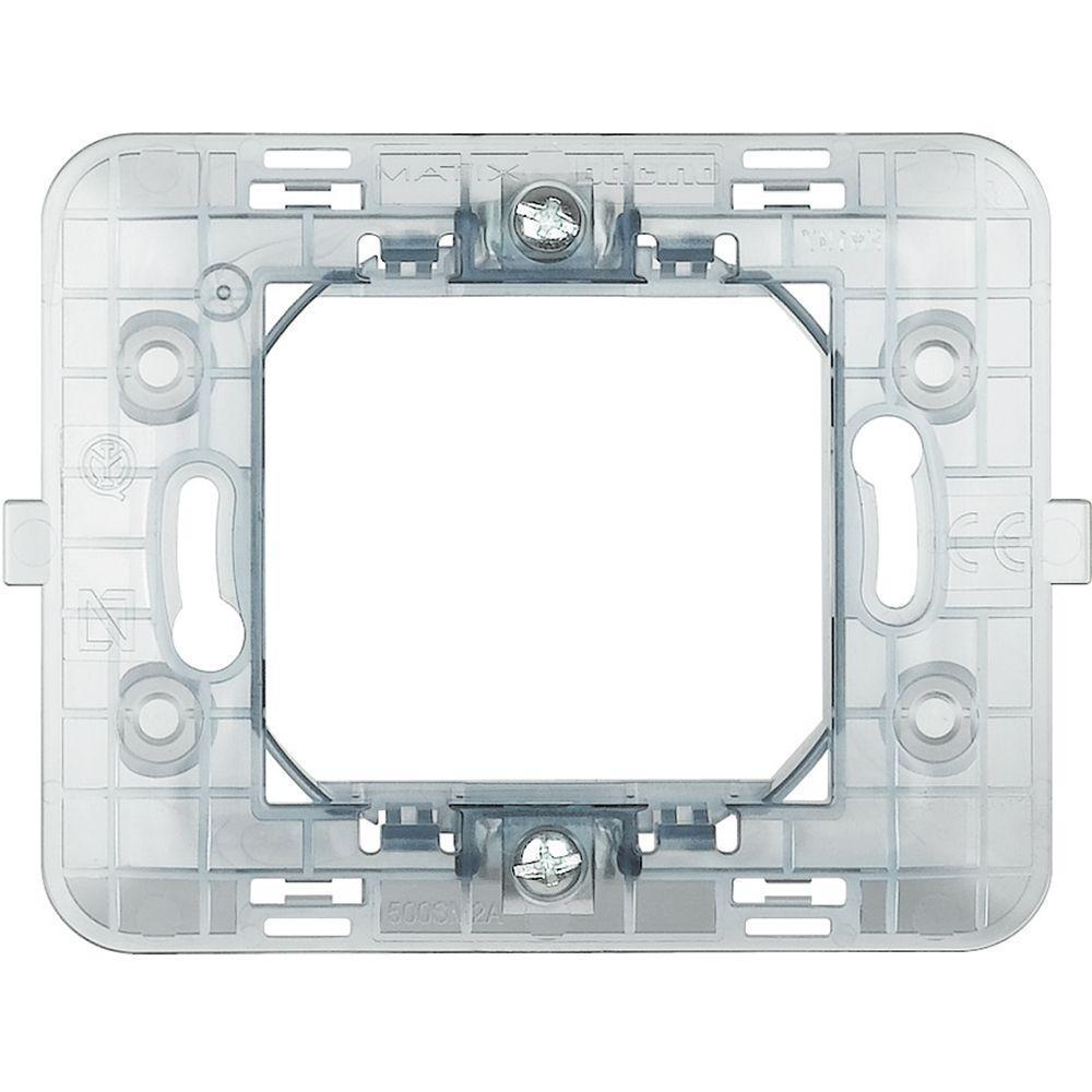 Supporto Matix 2 moduli per scatola art 500/2E per placche AM4802 Bticino 500SM2A