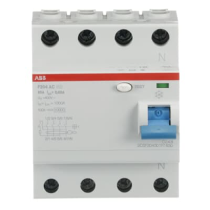 Interruttore differenziale puro 4 poli f204 ac 63a 30ma  f427814