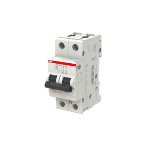 Interruttore automatico S201L NA C16 4 5KA 1P+N ABB S598392