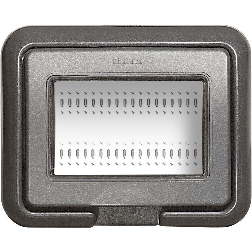 Coperchio idrobox Luna 3P IP55 per installazione incassata colore Antracite Bticino 24603L 