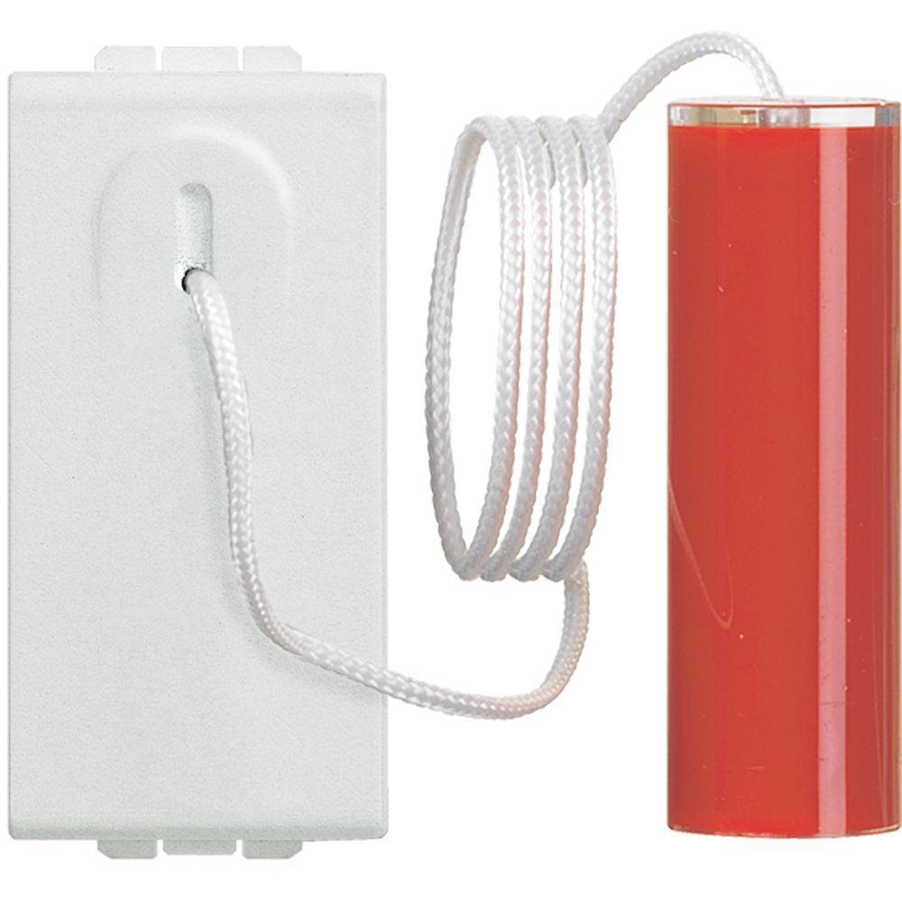 Pulsante a tirante 1NO 10 V 230Vac per allarme bagno Bticino N4033