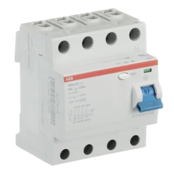 Interruttore differenziale puro 4 poli F204 AC 25A 300MA ABB F427818 ufeff