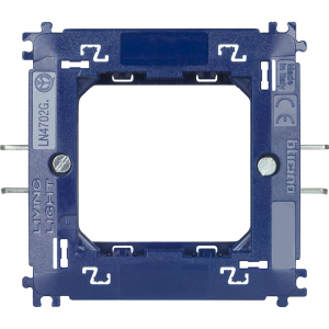 Supporto 2 moduli per placche quadre livinglight lna4802  ln4702g