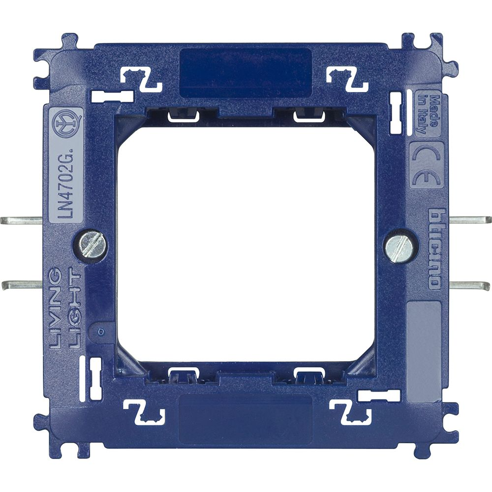 Supporto 2 moduli per placche quadre Livinglight LNA4802 Bticino LN4702G