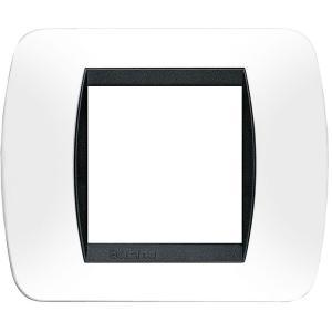 Placca livinglight 2 moduli bianco  l4802pb