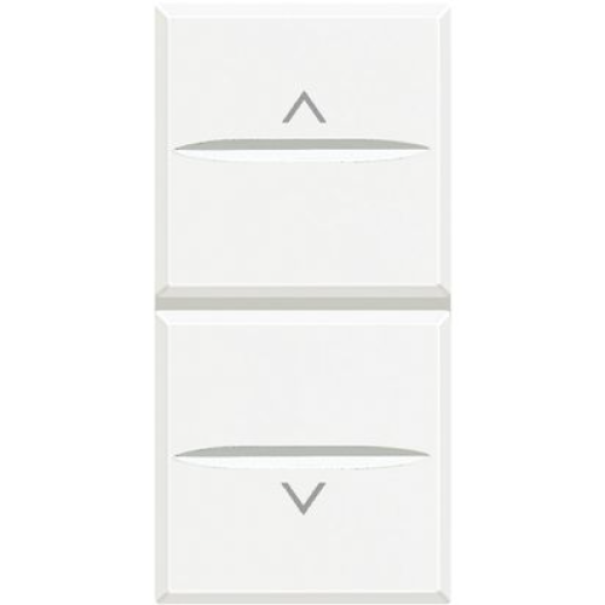 Pulsante doppio 1P NO + 1P NO 10A 250 Vac interbloccato bianco Bticino HD4037