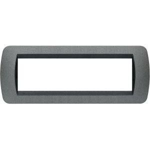 Placca living international 7 moduli colore grafite  l4807gf