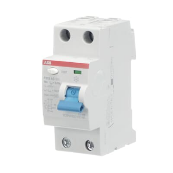 Interruttore differenziale puro 2 poli F202 AC 16A 10MA ABB F427799