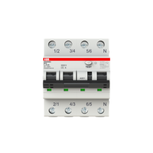 Interruttore differenziale ds203nc  6 ka 3p+n ac c10 30ma  ds3nc10ac30