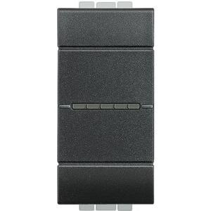 Deviatore 1p 10a 250vac assiale livinglight antracite  l4053n