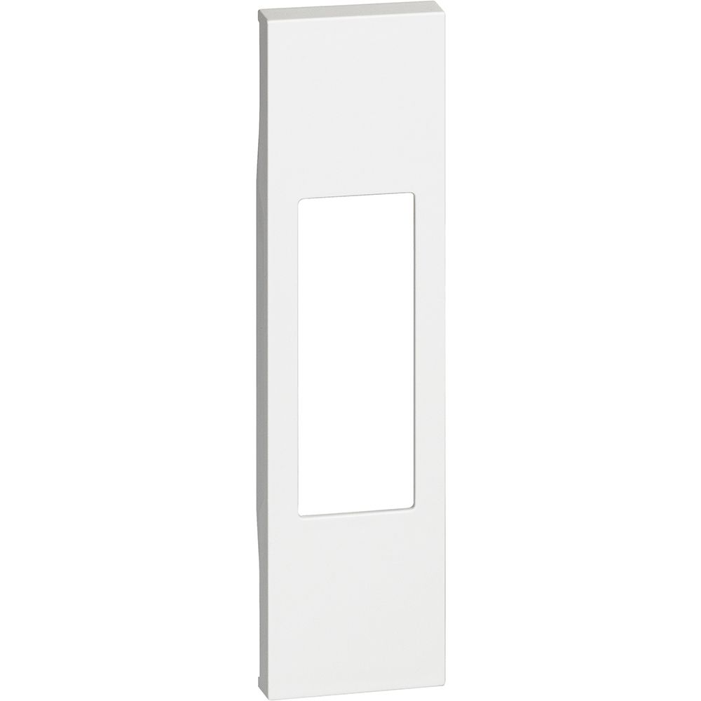 Cover per prese standard Italia 10/16 A, pulsante a tirante, interruttore bipolare, per articoli KW40/02-33, KW41/13-80 1 modulo, Bianco Bticino KW02 